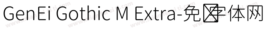 GenEi Gothic M Extra字体转换